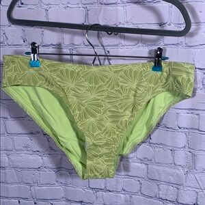Andie Swim Womens Bikini Bottom Green Floral Size XL NWT Beach Vacation Cruise